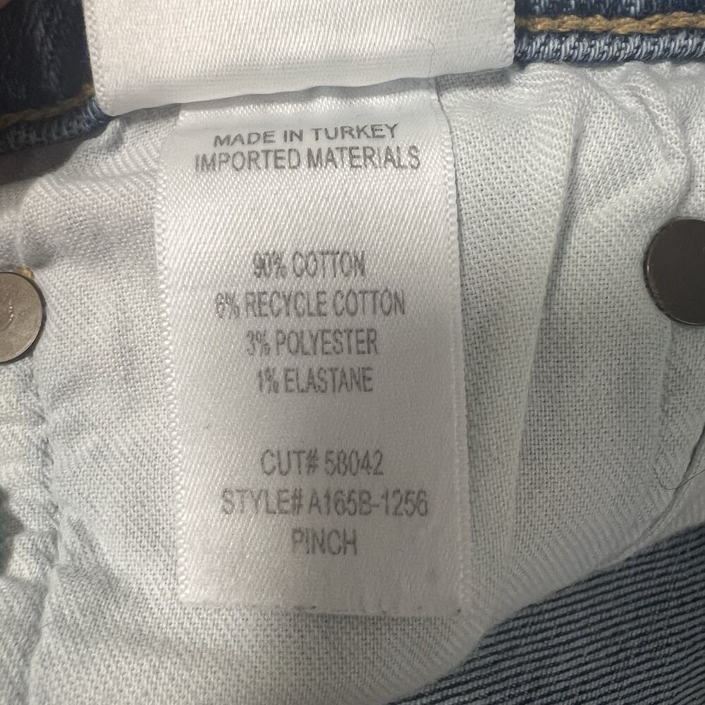 AGOLDE Pinch Waist Stovepipe Jeans Denim Size 30 Super High Rise Blue A165b - Picture 10 of 15